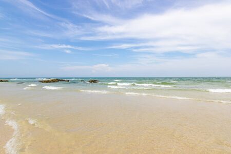Landscapes View The atmosphere is beautiful Sand and sea and the color of the sky, The beach of Thailand.の写真素材