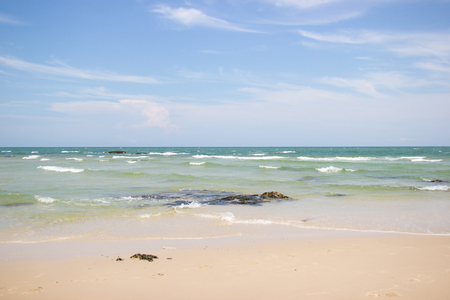 Landscapes View The atmosphere is beautiful Sand and sea and the color of the sky, The beach of Thailand.の写真素材