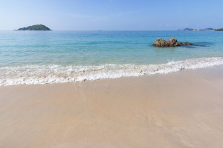 Landscapes View The atmosphere is beautiful Sand and sea and the color of the sky, The beach of Thailand.の写真素材