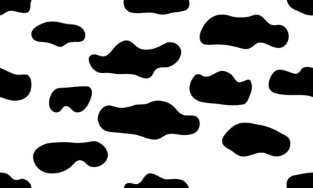 Cow skin print seamless pattern, Fabric, Tiles, Paper vector illustration graphicsのイラスト素材