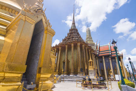 Wat Phra Kaew, Thailand  - June 08, 2020 :- Temple of the Emerald Buddha (officially known as Wat Phra Sri Rattana Satsadaram is regarded as the most important Buddhist temple in Thailand and is a tourist attraction and is a landmark of Thailandのeditorial素材