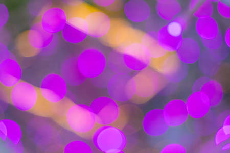 Blur - abstract bokeh circle string lights for background wallpaperの写真素材
