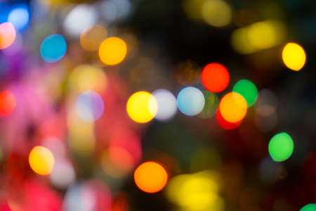 Blur - abstract bokeh circle string lights for background wallpaper