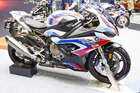 Bangkok Thailand :- Dec 2, 2020 :- The front of Motorcycle BMW af International Motor Show Nonthaburi, Thailandのeditorial素材