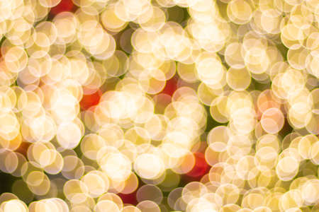 blurred abstract bokeh background for Decorations for New Year and Holidaysの写真素材