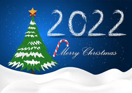graphics design for Card for Merry Christmas Happy New Year design vector illustrationのイラスト素材