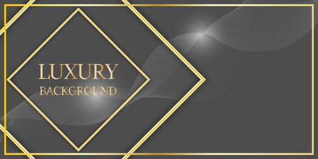 graphics design luxury gray with gold line pattern texture with shiny ornament gold vector backgroundのイラスト素材