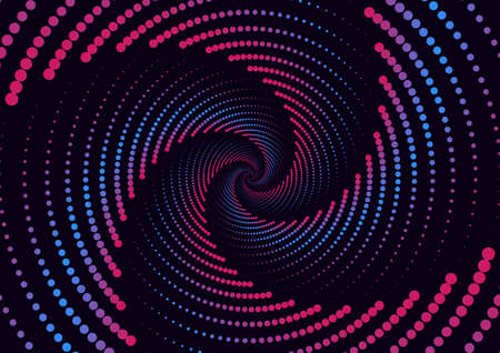 abstract background spiral dot with background vector illustrationのイラスト素材