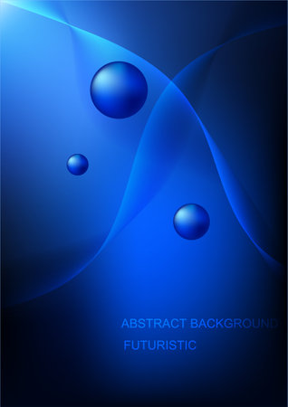 abstract background graphics design liquid style blue color tone vector illustrationのイラスト素材