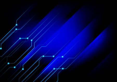 graphics design Hitech technology connection network digital communication vector illustrationのイラスト素材