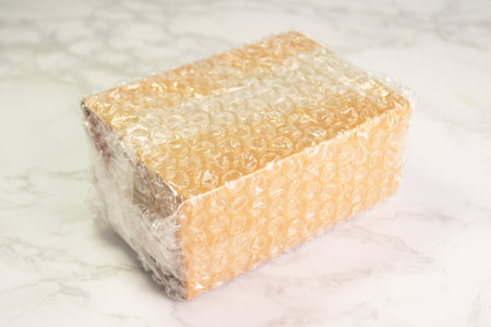bubble wrap, for protection parcel product cracked or insurance During transitの写真素材