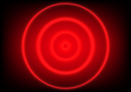 abstract background circle red color neon shiny vector illustrationのイラスト素材