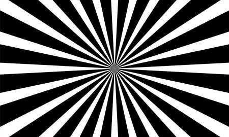 white and black starburst, Radial, radiating lines  Sunburst pattern, vector illustrationのイラスト素材