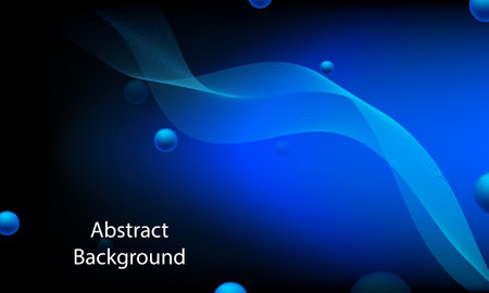 Abstract background line blue waves Vector illustration for your design.のイラスト素材