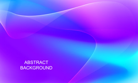 Abstract background purple and blue color tone with dynamic waves. Vector illustrationのイラスト素材