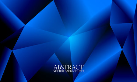 Abstract blue polygonal background. Vector illustration for your design.のイラスト素材