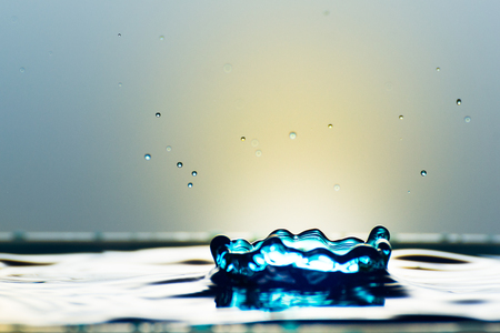 Very beautiful water drops. It feels calm and cool.の写真素材