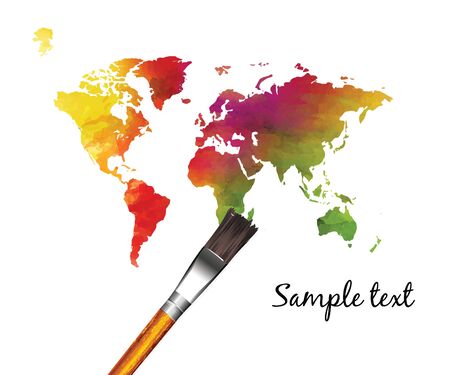 Paints and brushesのイラスト素材