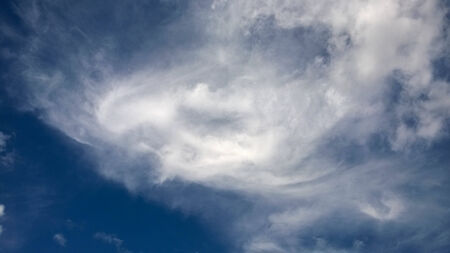 clouds in the blue sky