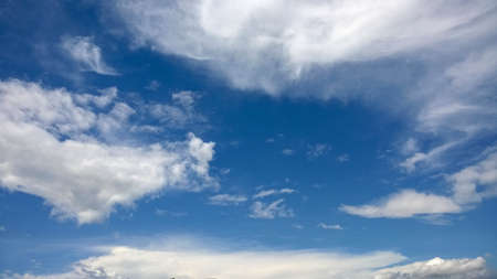 clouds in the blue sky