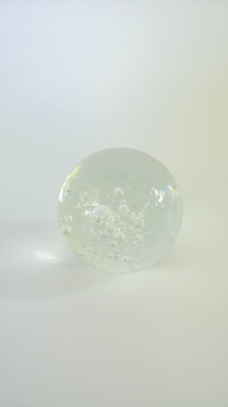 Crystal ball and white background