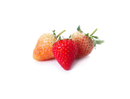 Strawberry on white backgroundの写真素材
