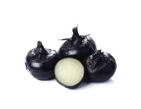 water chestnut isolated on white backgroundの写真素材