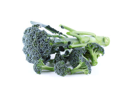 broccoli isolate on white backgroundの写真素材