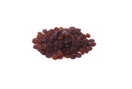 Dried raisin isolate on white backgroundの写真素材