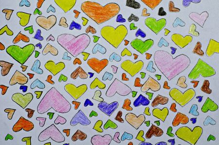 colour in the heart , の写真素材