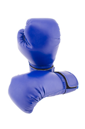 Boxing gloves on a white backgroundの写真素材