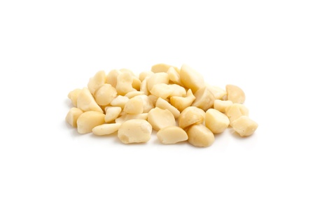 Macadamia Nut isolated in white background の写真素材