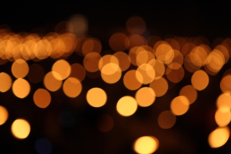 orange bokehの写真素材