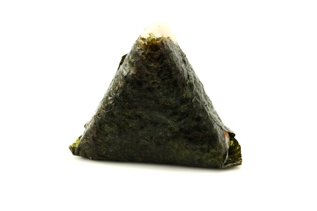 onigiri maki isolated in white backgroundの写真素材