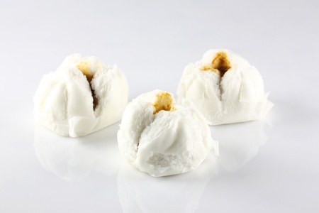 Chinese food Dim sum isolated in white background の写真素材