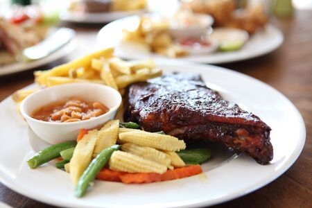 BBQ ribs の写真素材
