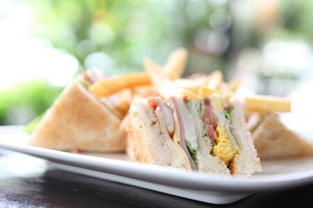 Club sandwichの写真素材