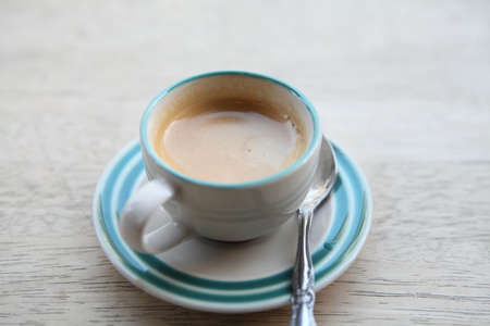 coffee on wood background