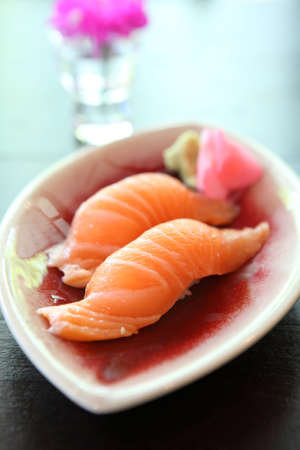 Salmon Sushiの写真素材