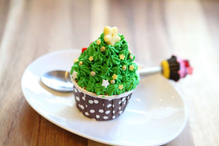 green cupcakeの写真素材