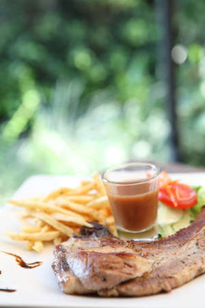 Grilled Porkchop の写真素材