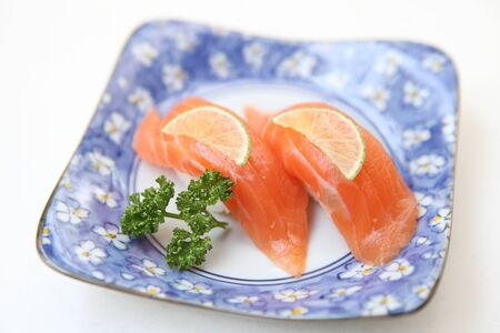 Salmon Sushiの写真素材