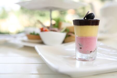 panna cottaの写真素材