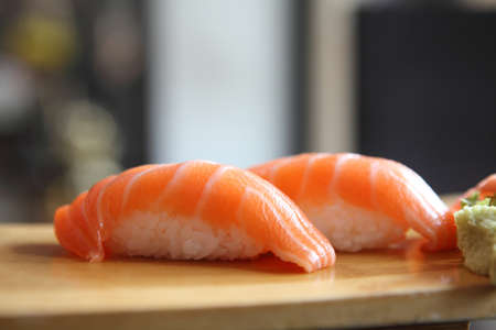 Salmon Sushiの写真素材