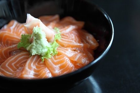 Salmon sushi donの写真素材