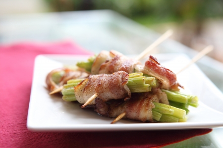 asparagus bacon rollの写真素材