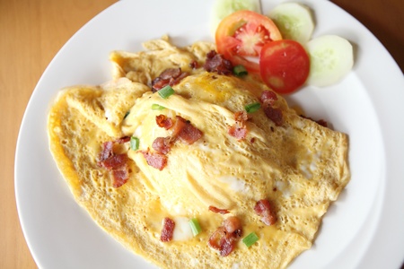 omelette rice,omurice, japanese food の写真素材