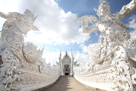 wat rong khun templeの写真素材
