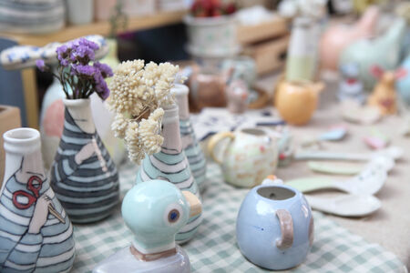 flower in jarの写真素材