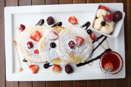 strawberry pancake